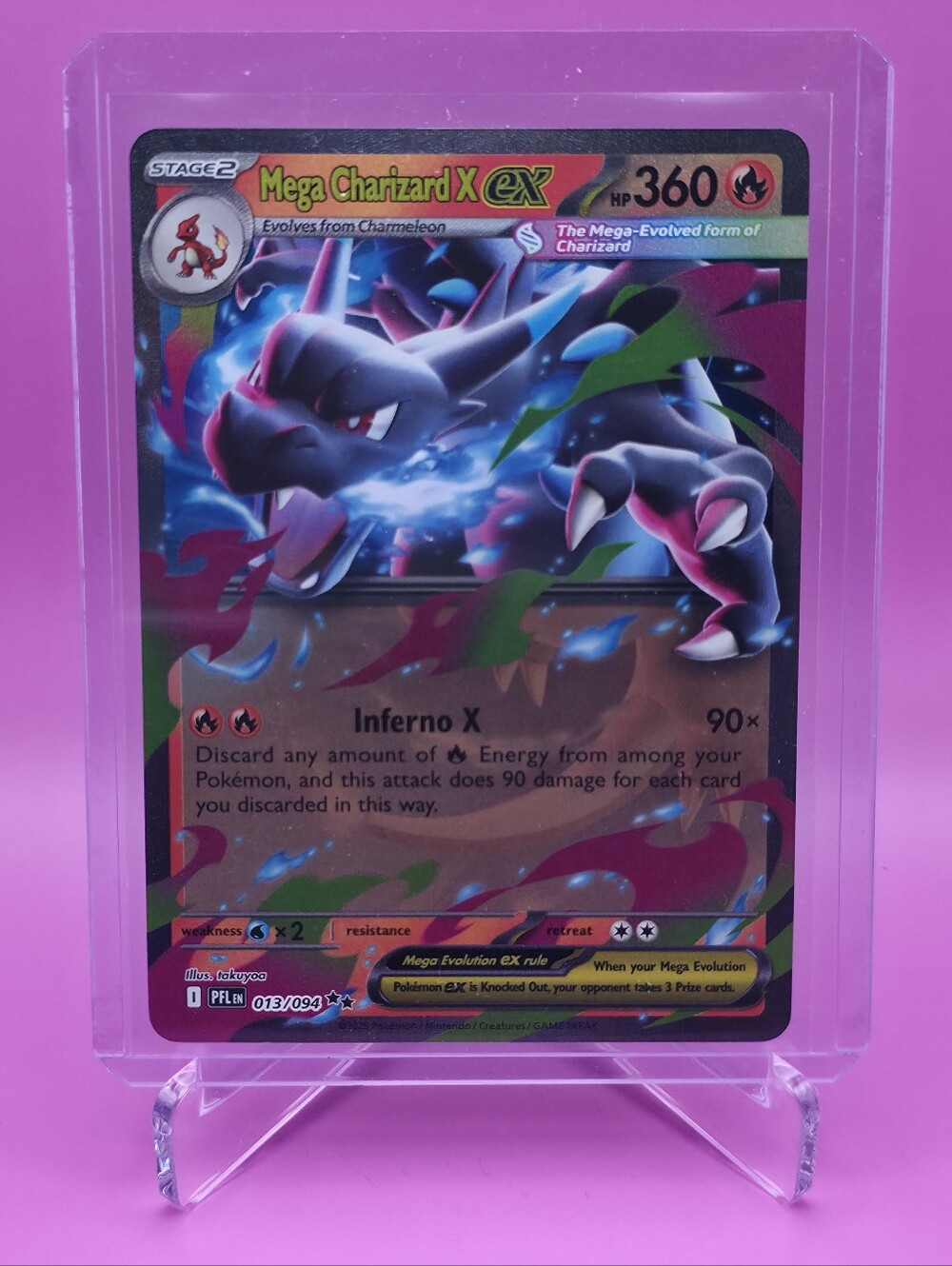 Pokémon TCG - Mega Charizard X ex - Phantasmal Flames - Double Rare - 013/094